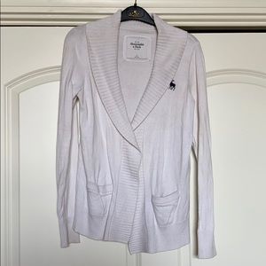 Abercrombie & Fitch sweater cardigan white Sz M